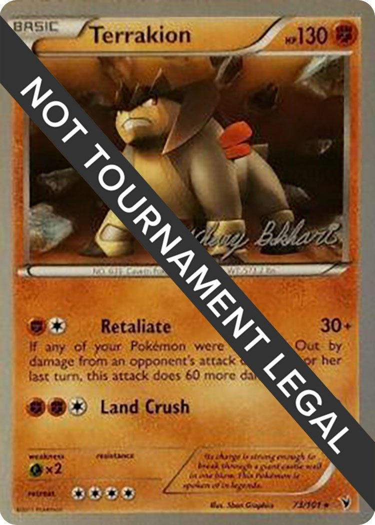 Image for Terrakion - 2012 (Zachary Bokhari) (73/101) (WCD) - Pokemon