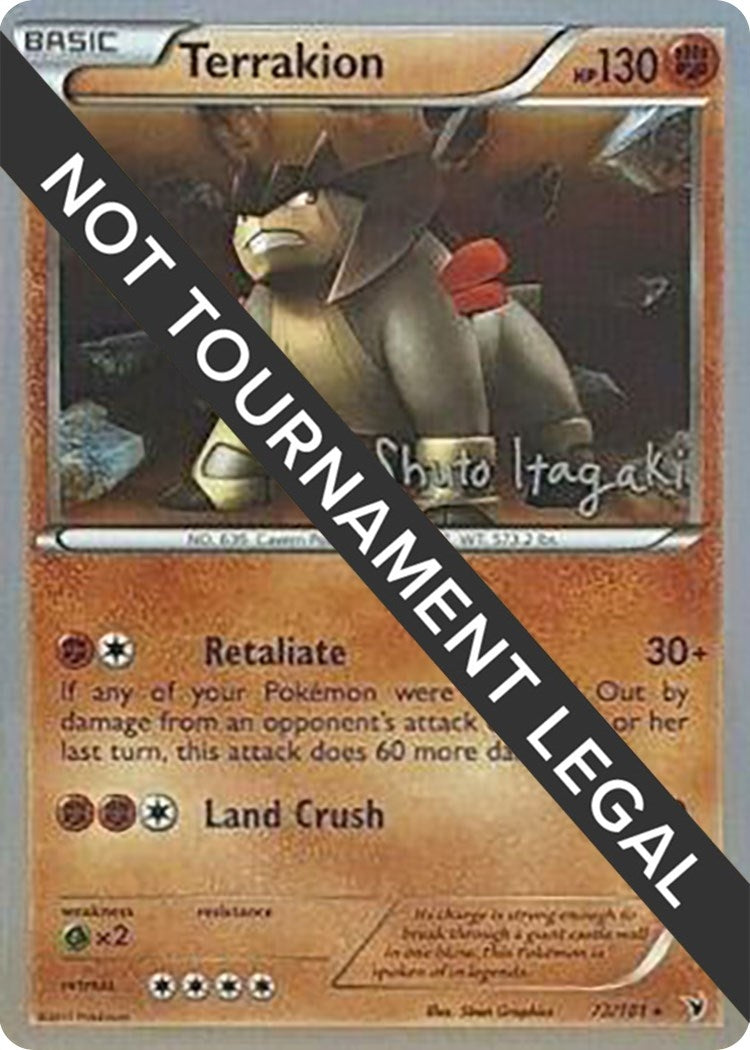 Image for Terrakion - 2012 (Shuto Itagaki) (73/101) (WCD) - Pokemon