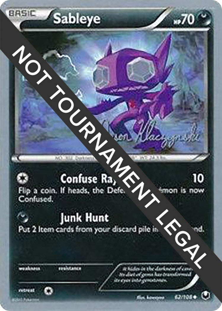 Image for Sableye - 2013 (Jason Klaczynski) (62/108) (WCD) - Pokemon
