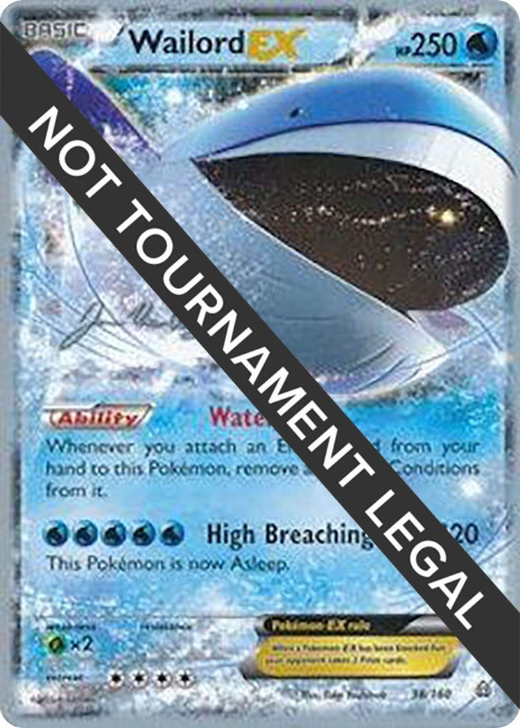 Image for Wailord EX - 2015 (Jacob Van Wagner) (38/160) (WCD) - Pokemon