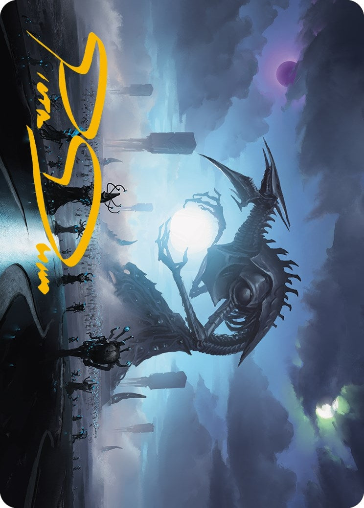 Image for Blue Sun's Twilight Art Card (Gold-Stamped Signature) (13) (Phyrexia: All Will Be One) - Magic: The Gathering