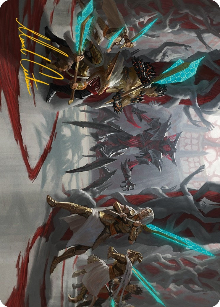 Image for Goldwardens' Gambit Art Card (Gold-Stamped Signature) (29) (Phyrexia: All Will Be One) - Magic: The Gathering