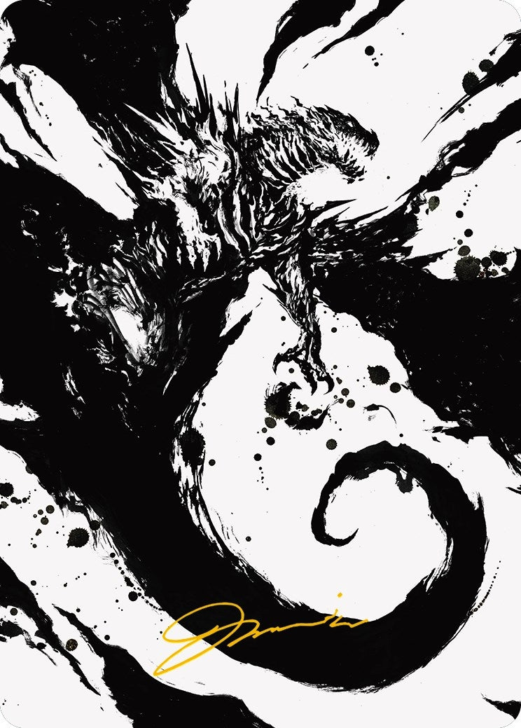 Image for Capricious Hellraiser Art Card (Gold-Stamped Signature) (73) (Phyrexia: All Will Be One) - Magic: The Gathering