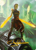 Nahiri, the Unforgiving Art Card (51/81) (Gold-Stamped Signature) (51) (Phyrexia: All Will Be One)