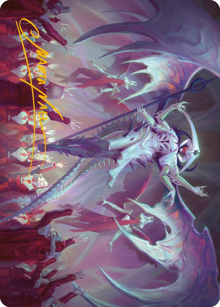 Image for Atraxa, Grand Unifier Art Card (45/81) (Gold-Stamped Signature) (45) (Phyrexia: All Will Be One) - Magic: The Gathering