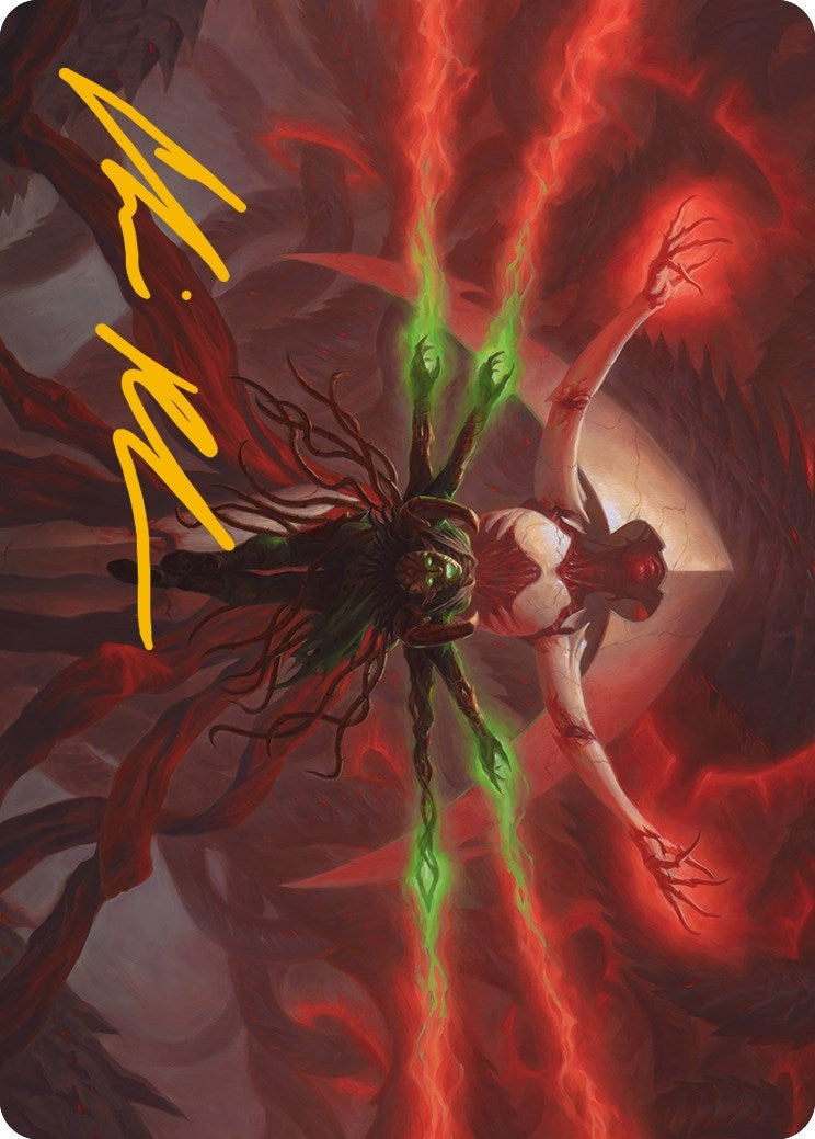 Image for All Will Be One Art Card (Gold-Stamped Signature) (25) (Phyrexia: All Will Be One) - Magic: The Gathering