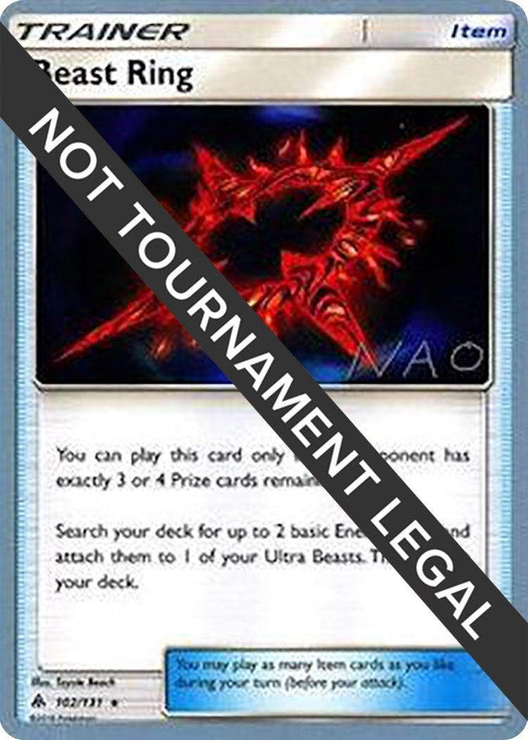 Image for Beast Ring - 2018 (Naohito Inoue) (102/131) (WCD) - Pokemon