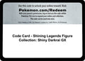 Image for Code Card - Shining Legends Figure Collection: Shiny Darkrai GX (SHL) - Pokemon