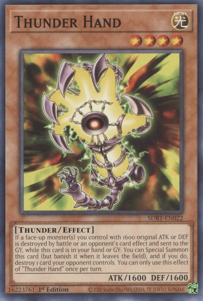 Image for Thunder Hand (SDBT-EN022) (SDBT) - YuGiOh