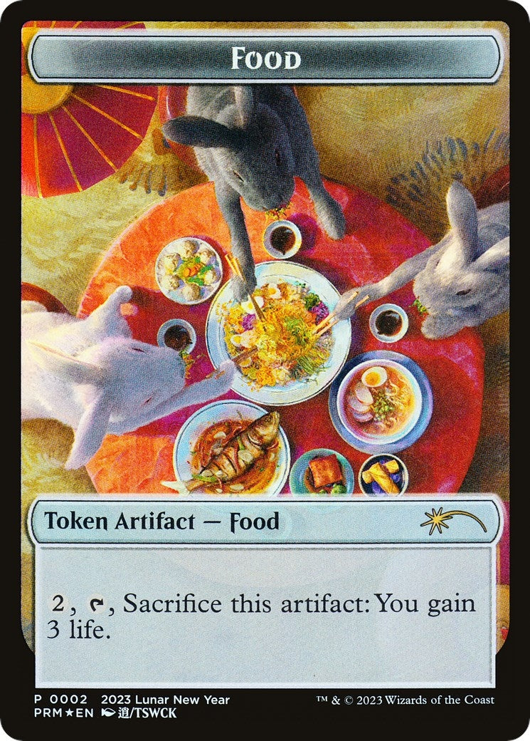 Image for Food Token (Year of the Rabbit 2023) (2) (Unique and Miscellaneous Promos) - Magic: The Gathering