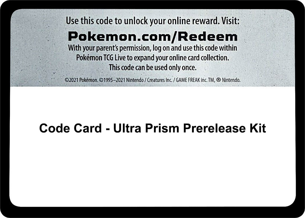 Image for Code Card - Ultra Prism Prerelease Kit (MCAP) - Pokemon