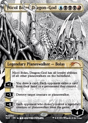 Image for Nicol Bolas, Dragon-God (Borderless) (1246) (Secret Lair Drop Series) - Magic: The Gathering
