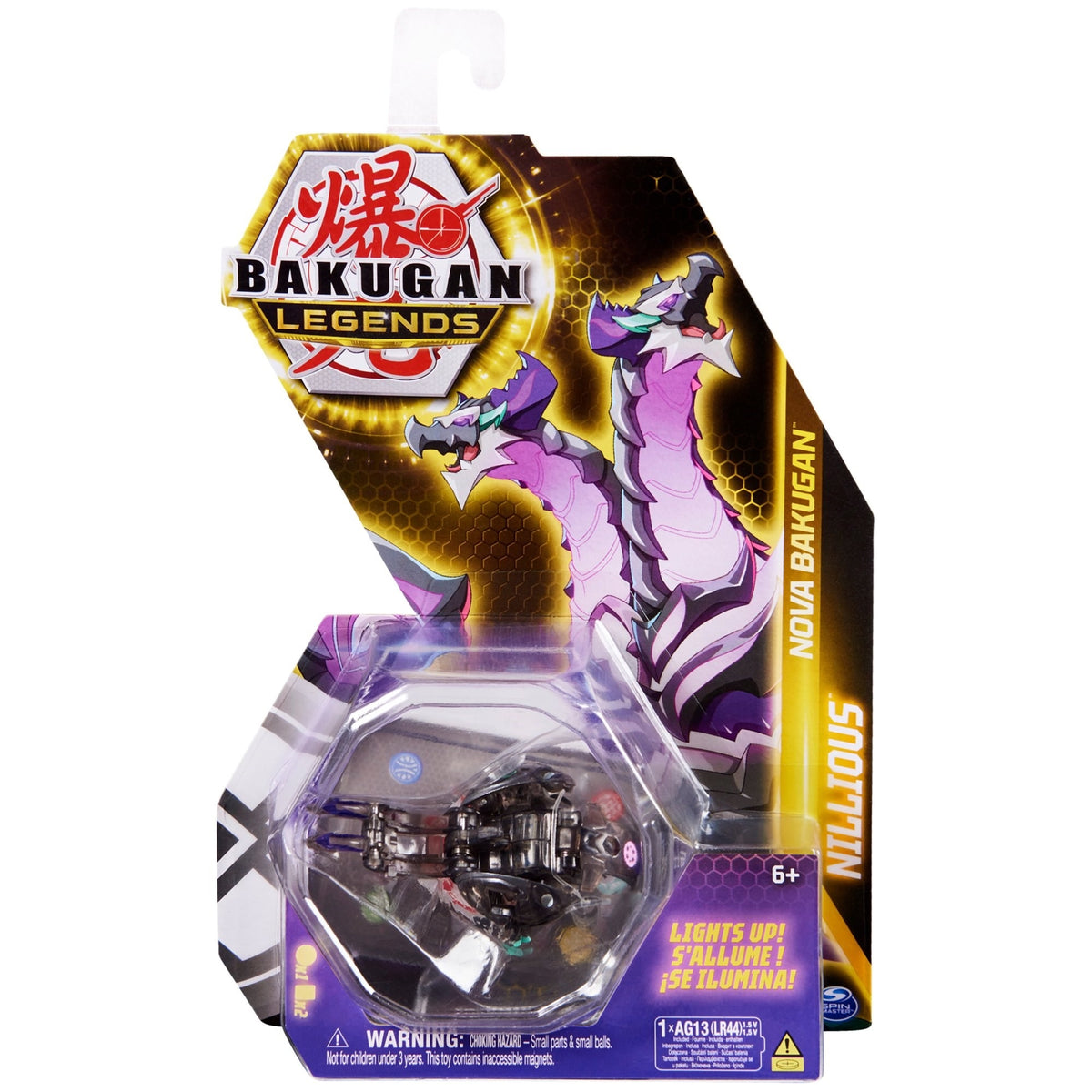 Image for Nova Bakugan Single Pack - Darkus Nova Nillious - Bakugan TCG