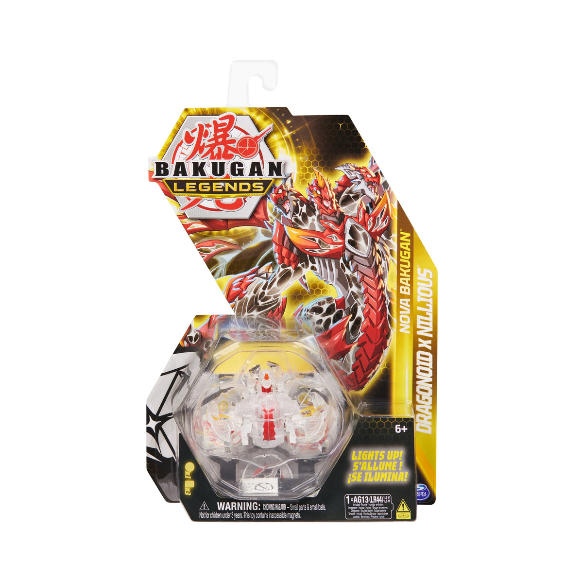 Image for Nova Bakugan Single Pack - Pyrus/Darkus Nova Dragonoid x Nillious - Bakugan TCG