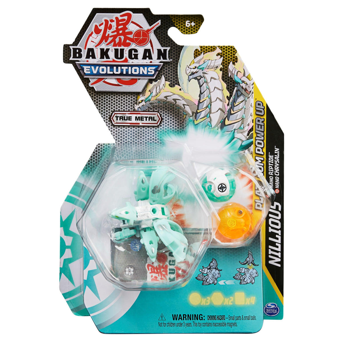 Image for Bakugan Platinum Power Up Pack - Haos Platinum Nillious - Bakugan TCG
