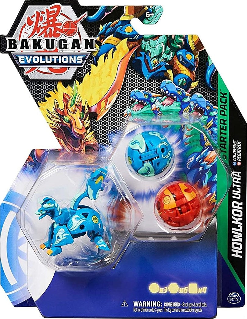 Image for Bakugan Starter 3-Pack - Aquos Howlkor Ultra - Bakugan TCG