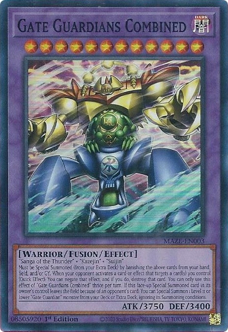 Image for Gate Guardians Combined (MAZE-EN003) (MAZE) - YuGiOh