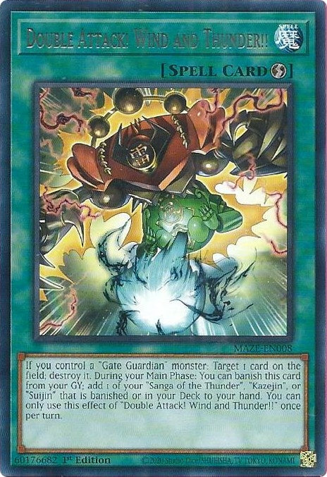 Image for Double Attack! Wind and Thunder!! (MAZE-EN008) (MAZE) - YuGiOh