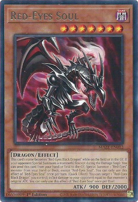 Image for Red-Eyes Soul (MAZE-EN012) (MAZE) - YuGiOh