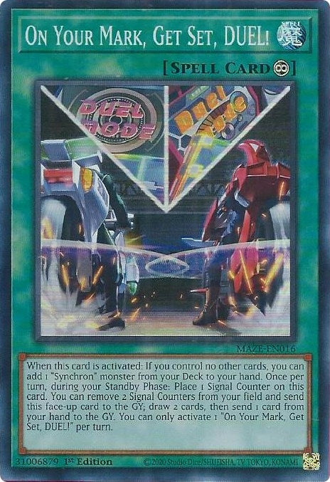 Image for On Your Mark, Get Set, DUEL! (MAZE-EN016) (MAZE) - YuGiOh