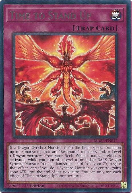 Image for Time to Stand Up (MAZE-EN017) (MAZE) - YuGiOh