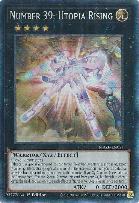 Number 39: Utopia Rising (CR) (MAZE-EN021) (MAZE)