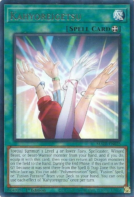 Image for Kahyoreigetsu (MAZE-EN025) (MAZE) - YuGiOh