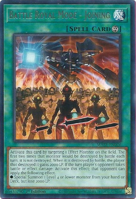 Image for Battle Royal Mode - Joining (MAZE-EN026) (MAZE) - YuGiOh