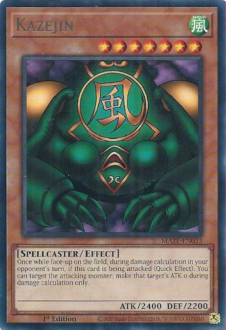 Image for Kazejin (MAZE-EN033) (MAZE) - YuGiOh