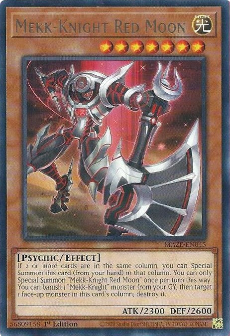 Image for Mekk-Knight Red Moon (MAZE-EN045) (MAZE) - YuGiOh