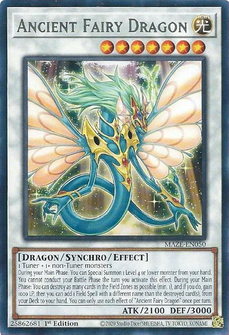 Image for Ancient Fairy Dragon (MAZE-EN050) (MAZE) - YuGiOh