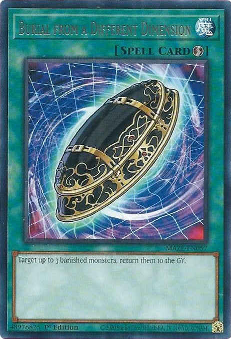 Image for Burial from a Different Dimension (MAZE-EN057) (MAZE) - YuGiOh