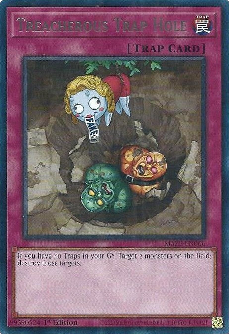 Image for Treacherous Trap Hole (MAZE-EN066) (MAZE) - YuGiOh