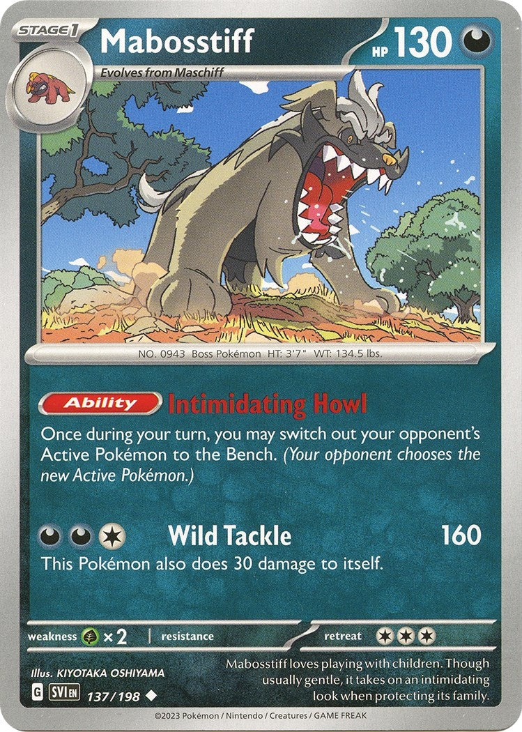Image for Mabosstiff (137/198) (SVI) - Pokemon
