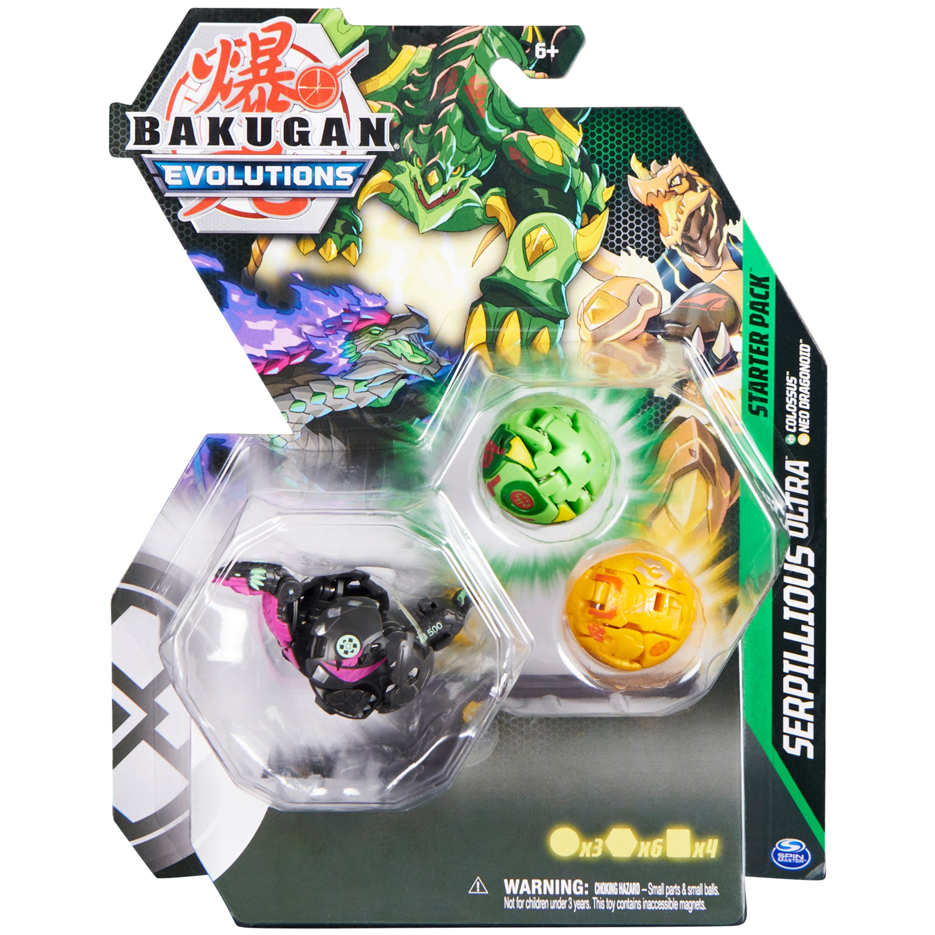 Image for Bakugan Starter 3-Pack - Darkus Serpillious Ultra - Bakugan TCG
