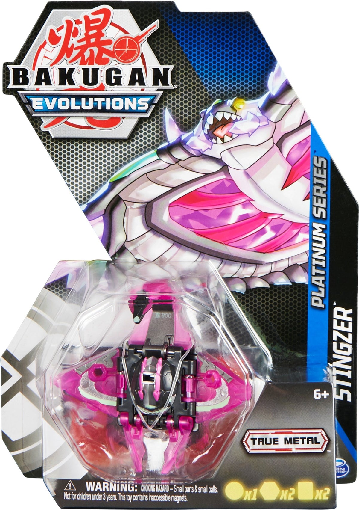Image for Platinum Series Bakugan Single Pack - Darkus Platinum Stingzer - Bakugan TCG
