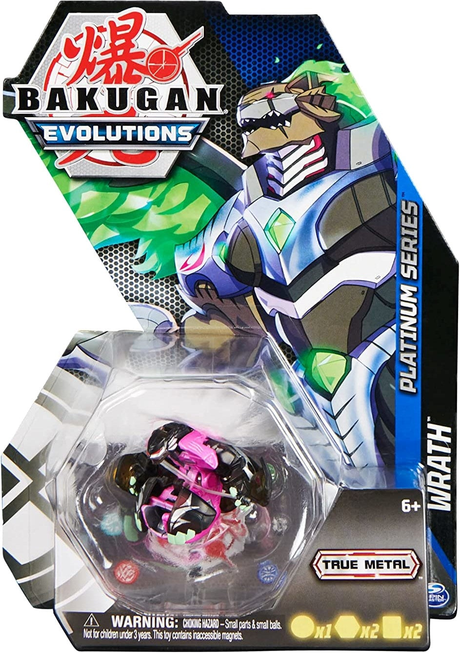 Image for Platinum Series Bakugan Single Pack - Darkus Platinum Wrath - Bakugan TCG