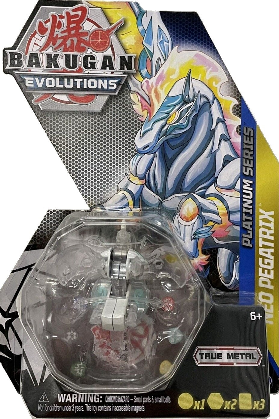 Image for Platinum Series Bakugan Single Pack - Diamond Haos Platinum Neo Pegatrix - Bakugan TCG