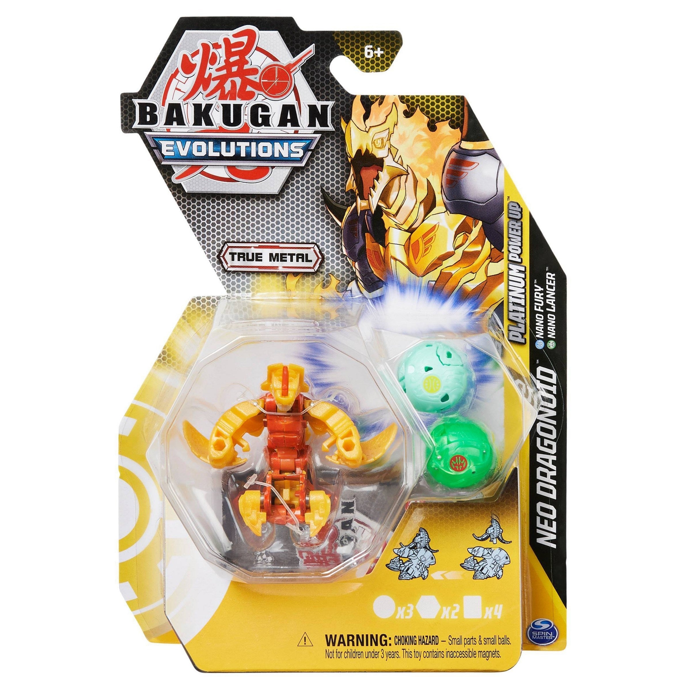 Image for Bakugan Platinum Power Up Pack - Aurelus Platinum Power Up Neo Dragonoid - Bakugan TCG