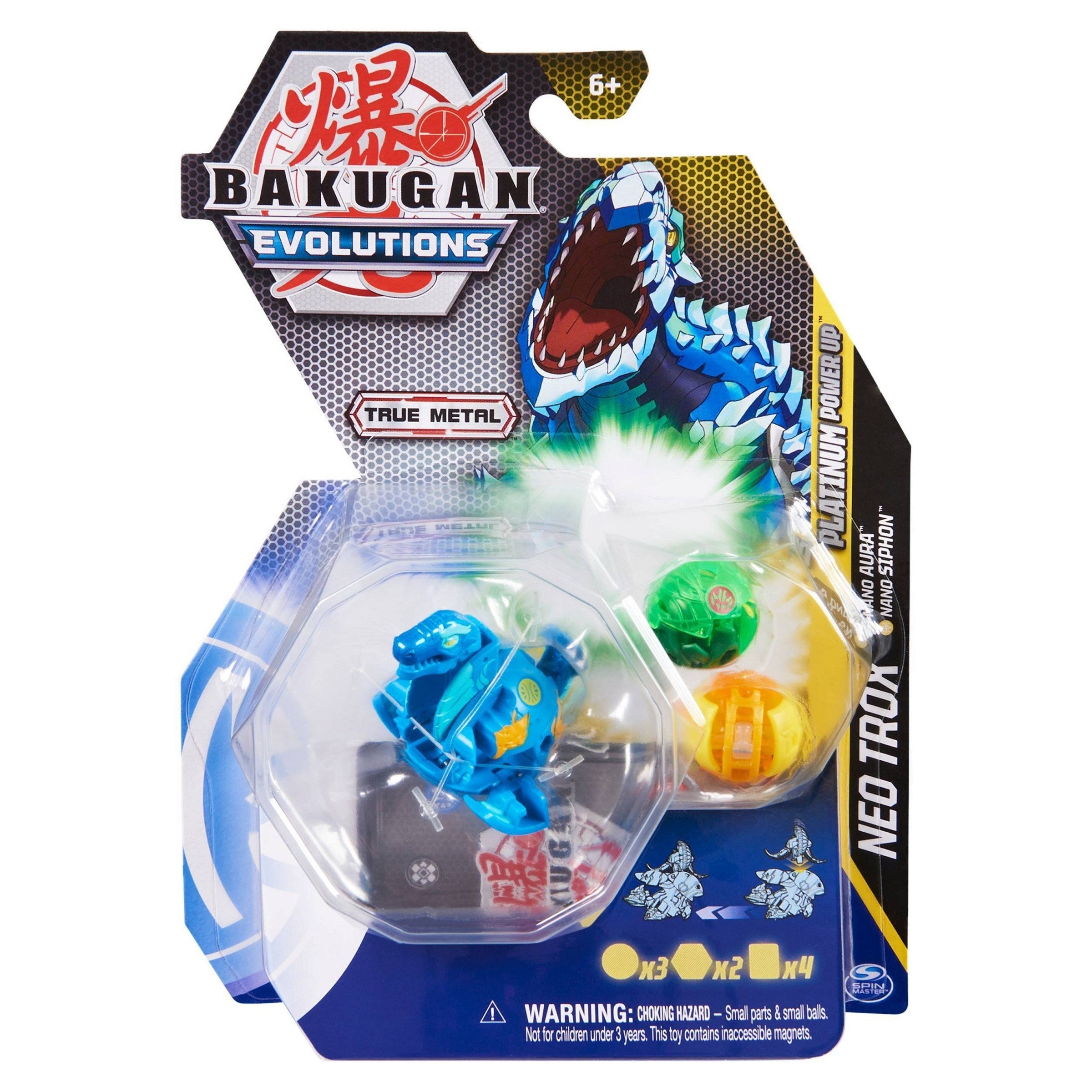 Image for Bakugan Platinum Power Up Pack - Aquos Platinum Neo Trox - Bakugan TCG