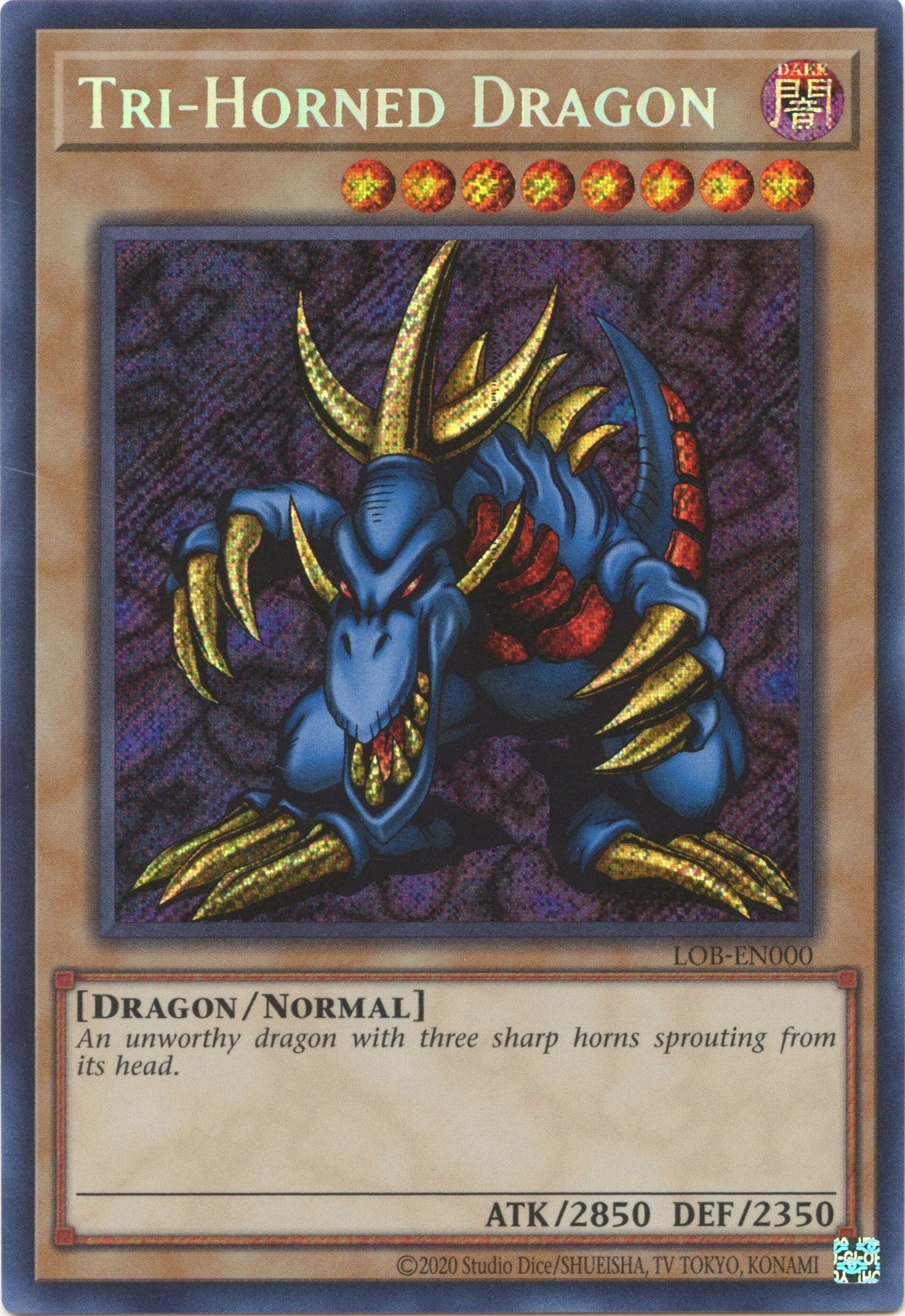 Image for Tri-Horned Dragon (LOB-EN000) (LOB-EN000) (Legend of Blue Eyes White Dragon (25th Anniversary Edition)) - YuGiOh