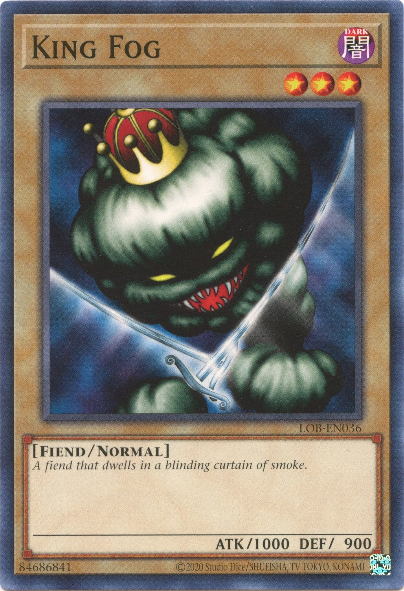Image for King Fog (LOB-EN036) (LOB-EN) - YuGiOh