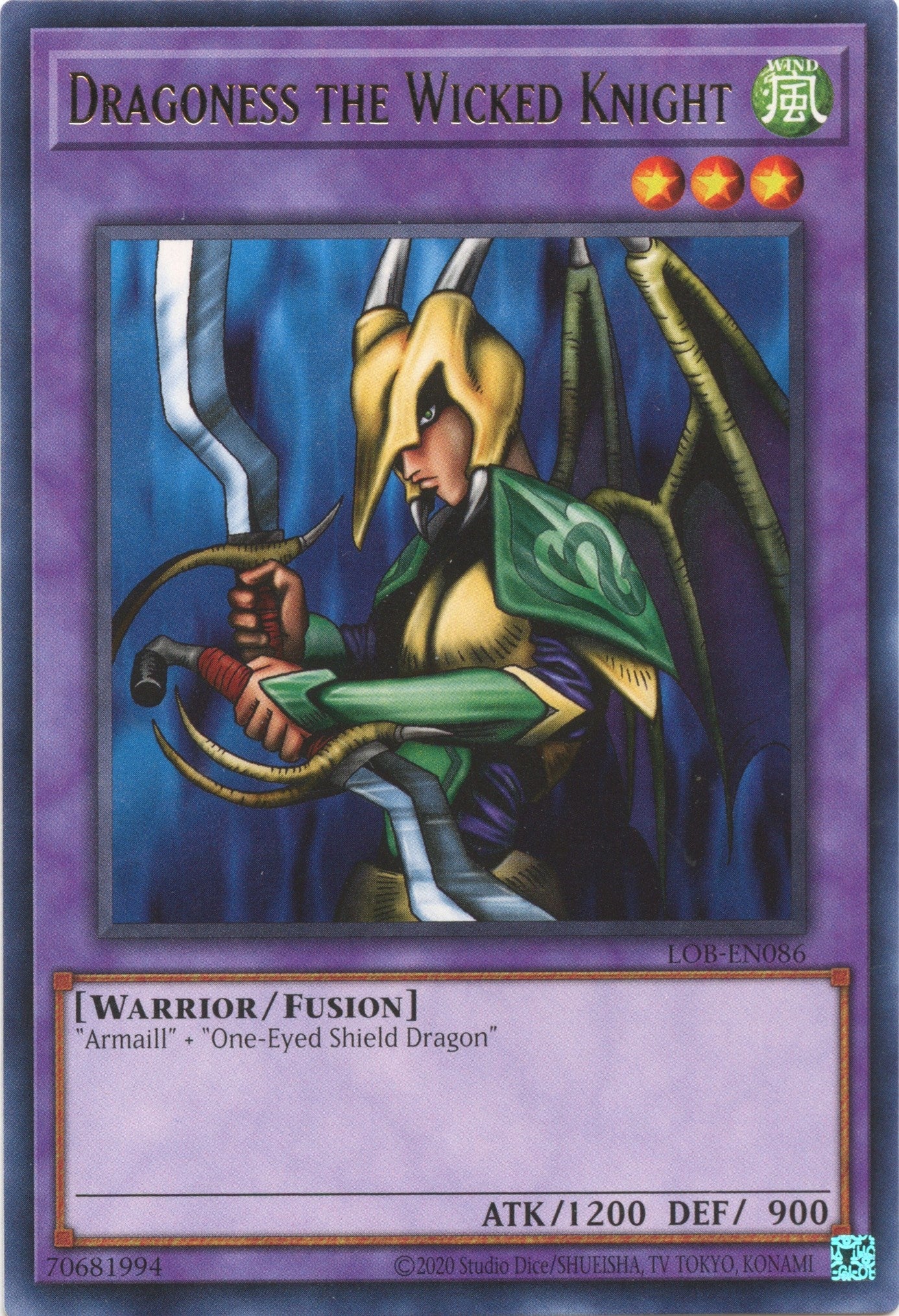 Image for Dragoness the Wicked Knight (LOB-EN086) (LOB-EN) - YuGiOh