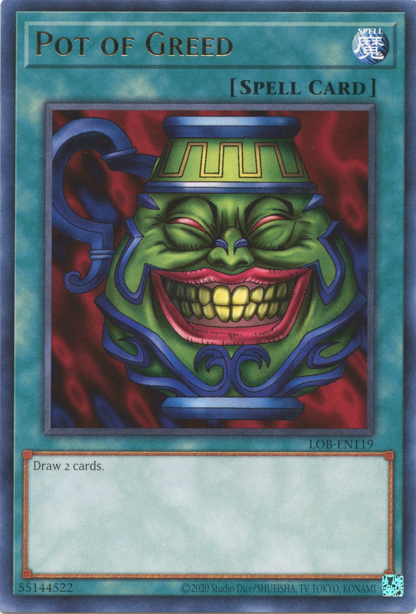 Image for Pot of Greed (LOB-EN119) (Legend of Blue Eyes White Dragon (25th Anniversary Edition)) - YuGiOh