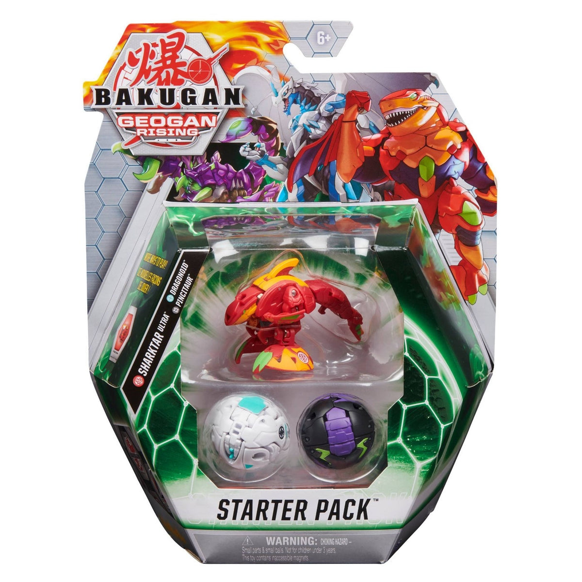 Image for Bakugan Starter 3-Pack - Pyrus Sharktar Ultra - Bakugan TCG