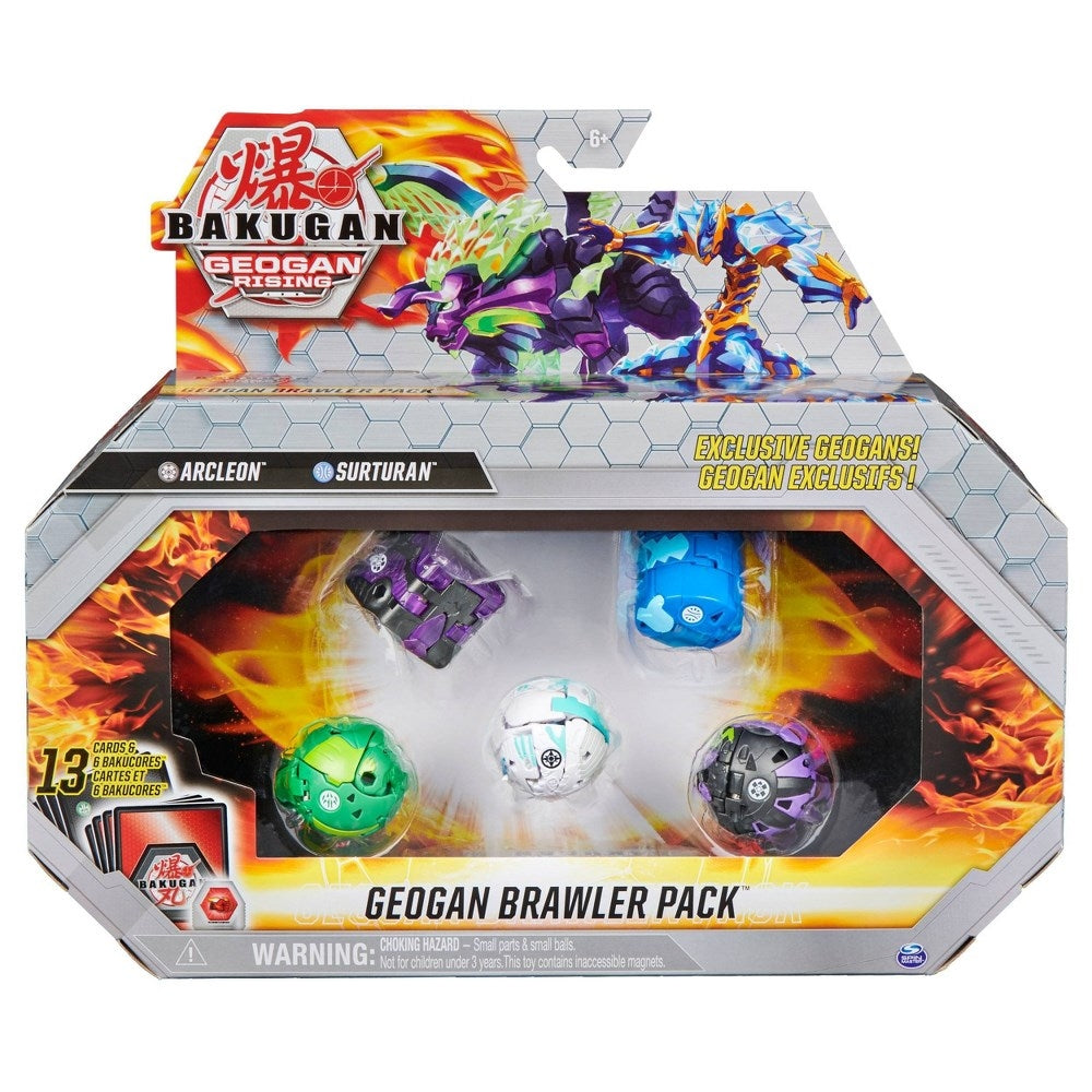 Image for Bakugan Geogan Rising Brawler Pack - Darkus Arcleon Aquos Surturan - Bakugan TCG