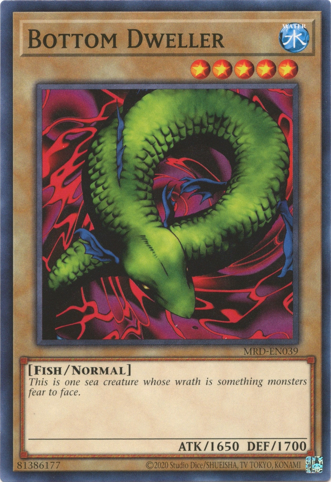 Image for Bottom Dweller (MRD-EN039) (Metal Raiders (25th Anniversary Edition)) - YuGiOh