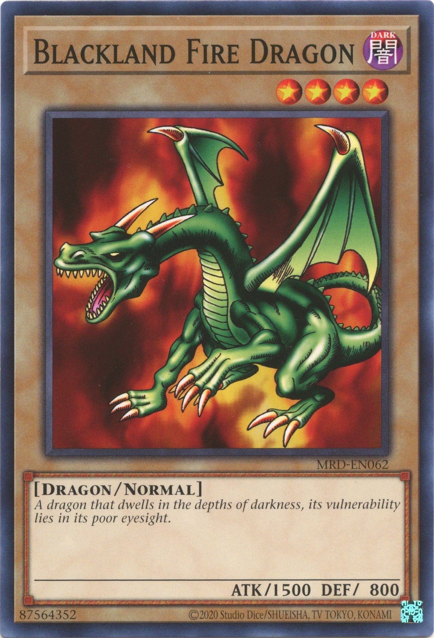 Image for Blackland Fire Dragon (MRD-EN062) (MRD-EN) - YuGiOh