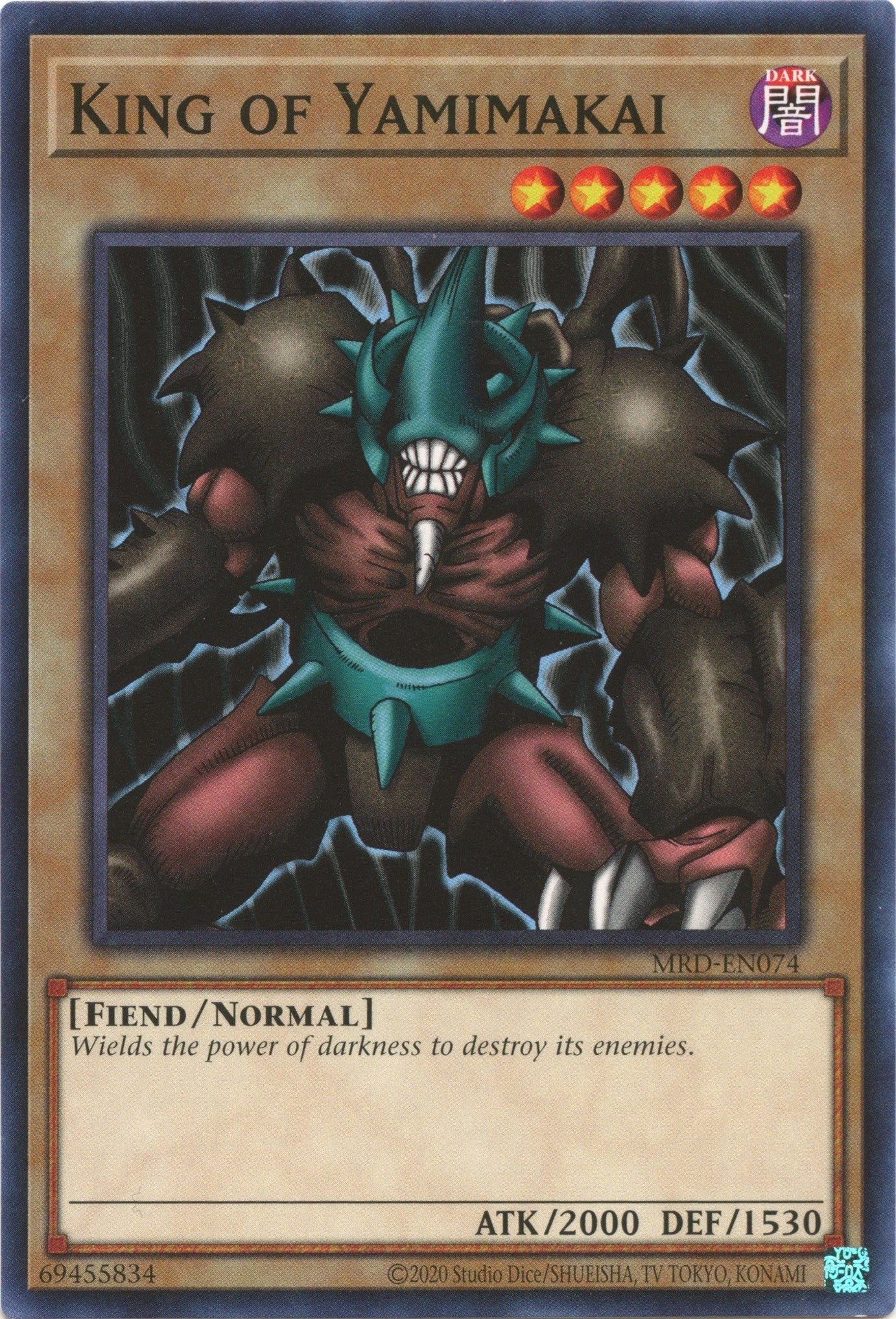 Image for King of Yamimakai (MRD-EN074) (MRD-EN) - YuGiOh