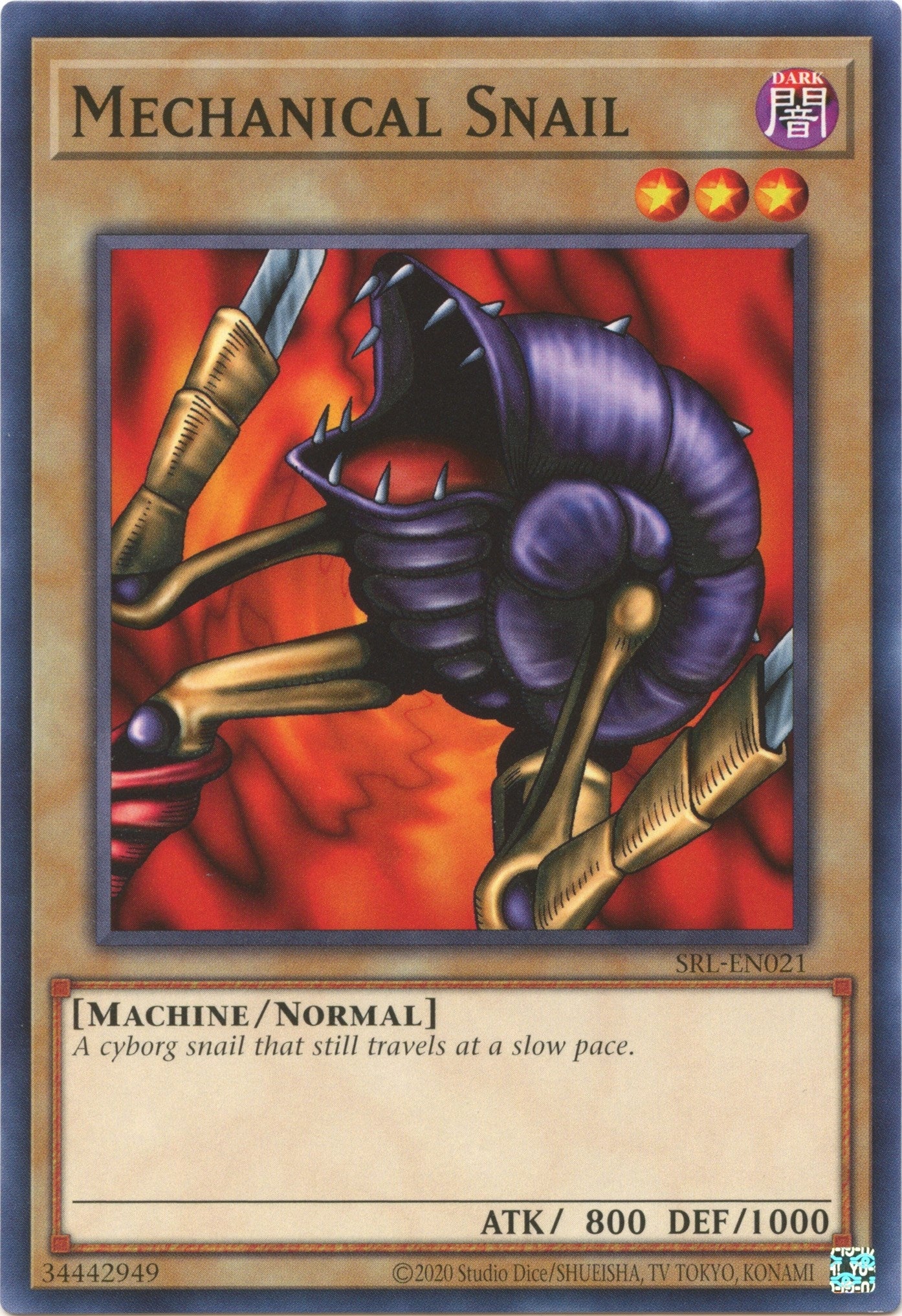 Image for Mechanical Snail (SRL-EN021) (Spell Ruler (25th Anniversary Edition)) - YuGiOh